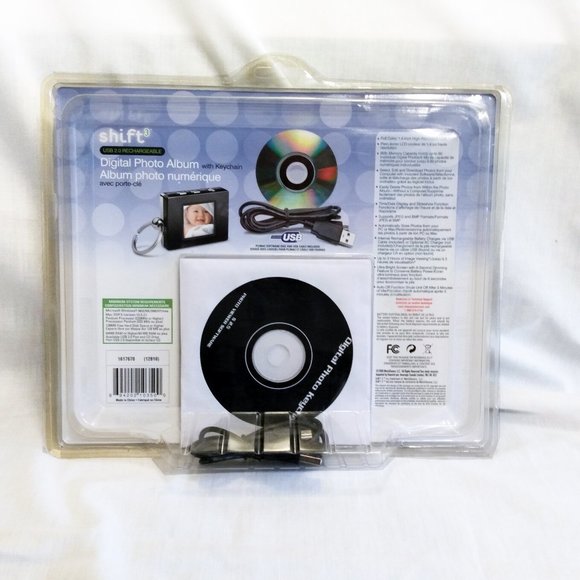 Shift3 Digital Photo Album with Keychain Digital Keychain-Blue-60 Pic. Capacity - Picture 6 of 9